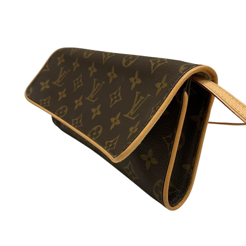 LOUIS VUITTON Authentic Brown Monogram Canvas Pochette Mini Bag - Picture 9 of 9